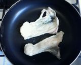 A picture of step 1 of Yakitori-style Crispy Chicken Skin.