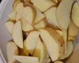 A picture of step 1 of Potato Wedges.