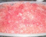 A picture of step 5 of Watermelon Lime Granita.