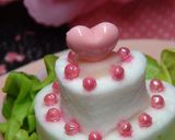 A picture of step 5 of 3-Layer Heart Shaped cake.