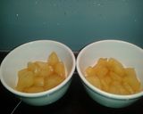 A picture of step 2 of Pear and chocolate pudding.