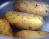 A picture of step 1 of Sig's Humbles ( hasselback potatoes).