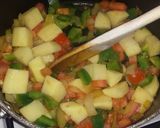 A picture of step 2 of Rice and Potato Soup.