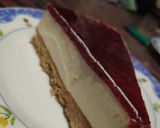 Foto del paso 5 de la receta: Cheesecake de frambuesa sin horno