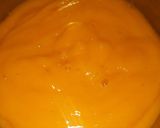A picture of step 2 of Aamras and double layered Rotli.