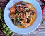 Foto langkah ke 4 dari resep Lodeh Ikan Manyung Asap, Tahu dan Terong.