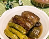 A picture of step 4 of Stewed Eggplants and Shishito Green Peppers.