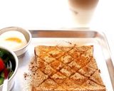 A picture of step 3 of Yatsuhashi-flavoured Toast.