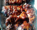 A picture of step 9 of Bacon Wrapped Bacon Fried BBQ'D Pork Chops.