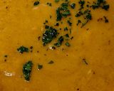 A picture of step 9 of My Carrot,Sweet Potato&Aubergine Soup with Roots,leaves,Stems🤩.