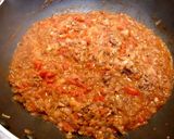 A picture of step 7 of Chili Con Carne Style Onion Meat Sauce.
