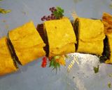 A picture of step 1 of Salad egg roll.