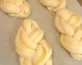 A picture of step 14 of Lemon and Almond Zopf (Braided Loaf).