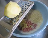 A picture of step 2 of Fried Potato Meatballs.