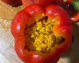 A picture of step 5 of Stuffed Peppers with Rice.