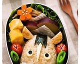 A picture of step 5 of To Celebrate the New Year: Horse Bento Character Bento.