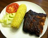 A picture of step 28 of Spiced Smoked Ribs with Orange Soda Sauce.