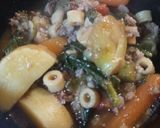 A picture of step 3 of Sykes Soup.