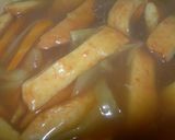 A picture of step 5 of Satsuma-age with Curry Sauce.