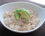 A picture of step 3 of Macrobiotic Cream Risotto with Sake Lees & Soy Milk.