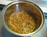 A picture of step 2 of Simmered Chicken Soboro and Kabocha Squash.