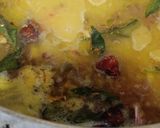 A picture of step 12 of Achaari daal.