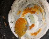 A picture of step 3 of Ghee Roast Podi Dosa.