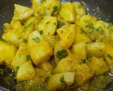 A picture of step 3 of Puri - Bhaji.