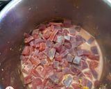A picture of step 1 of Beet Gajar Halwa.