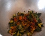 A picture of step 3 of Bitter Gourd Green Mango Curry.