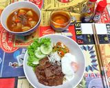 รูปขั้นตอนการทำที่ 4 ของ ข้าวหน้าเนื้อผัดกิมจิ