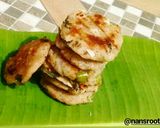 A picture of step 4 of Javvarisi Oats Vada/sabudana oats vada.