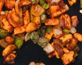 A picture of step 2 of Paneer tikka bread samosa.