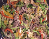 Foto del paso 6 de la receta: Fideos de arroz con ternera y vegetales