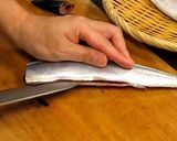 A picture of step 2 of How to Break Down Pacific Saury for Fresh Sashimi at Home.