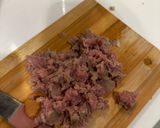 รูปขั้นตอนการทำที่ 1 ของ 2026 7.แหนมเนื้อผัดไข่ใส่ใบเหลียง