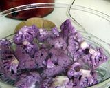 A picture of step 1 of Purple Cauliflower Puree.