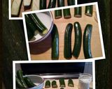 A picture of step 1 of AMIEs ZUCCHINI al FORNO(Baked Courgettes with Mint and Garlic Stuffing).