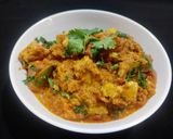 A picture of step 5 of Kadai paneer.