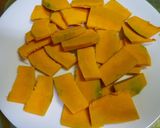 A picture of step 1 of Super-Fluffy Kabocha Squash Chiffon Cake.