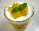 A picture of step 6 of Mango Yogurt Pudding with Kanten!.