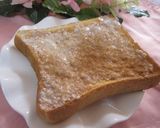 A picture of step 2 of Sake Lees and Condensed Milk Toast.