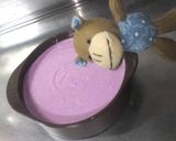 A picture of step 5 of Purple Sweet Potato Baked Cheesecake.