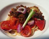 A picture of step 11 of Spaghetti With Crispy Topping.