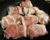 A picture of step 4 of Meat Wrapped Lotus Root and Grainy Mustard.