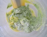 A picture of step 4 of Crispy Matcha Cookies.