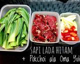 Foto langkah ke 1 dari resep Sapi Lada Hitam Pokchoi ala Oma Yuli.