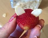 A picture of step 2 of Vickys Halloween Strawberry Mice! GF DF EF SF NF.