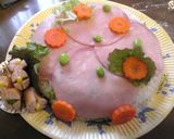 A picture of step 10 of Festive Ham Sushi for Girl's Day.