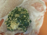 Chicken folds with cheesy spinach